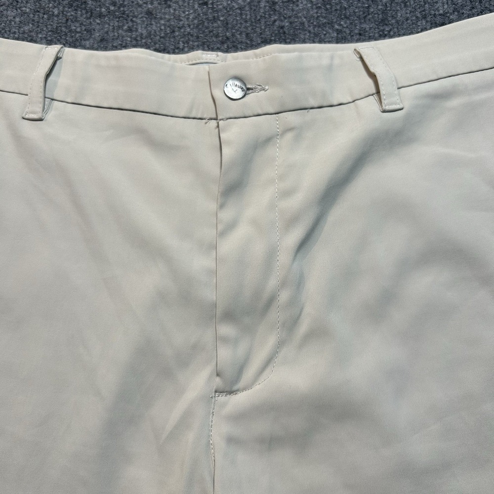 Callaway Mens Chino Shorts Size 36 Gray Flat Front Casual Outdoor - Picture 3 of 13